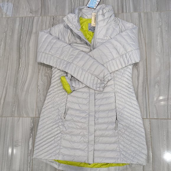 NEW Eddie Bauer Women Microthermal EB700 Down Parka Coat Grey Size Small - Picture 1 of 8